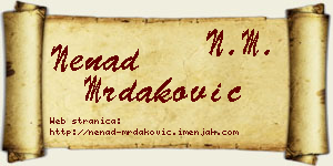 Nenad Mrdaković vizit kartica